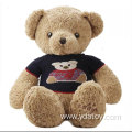 Black clothes plush brown Doctor Bear